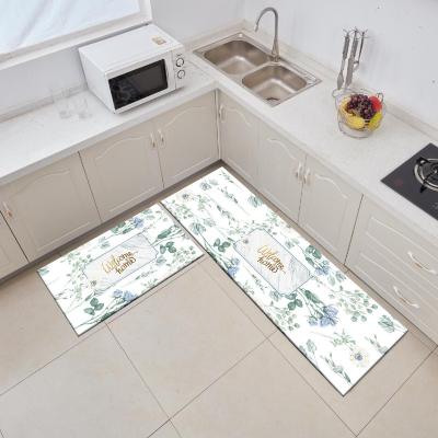 China Custom 3d washable kitchen rug non slip printing ground rug washable kitchen rug runner for sale