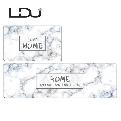 China China Washable Non Slip Modern Decorative Comfort Cut Anti Fatigue Cutting Foot PVC Kitchen Table Rectangle Customized Floor Mat for sale