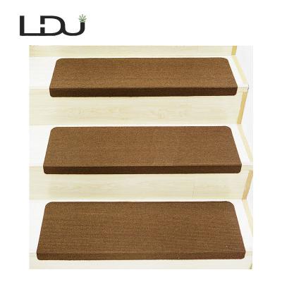 China Washable Non-Slip Stair Mat Stairs Carpet Mat Factory Direct Sales Self Adhesive Stair Treads for sale