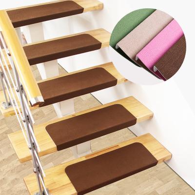 China Washable Non-Slip Stair Treads Stair Mat Stairs Carpet Self Adhesive Mat for sale