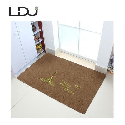 China LIDU Waterproof Factory Famous Tower Design Bathroom Anti-Slip Door Mat For Foot Cleaning for sale