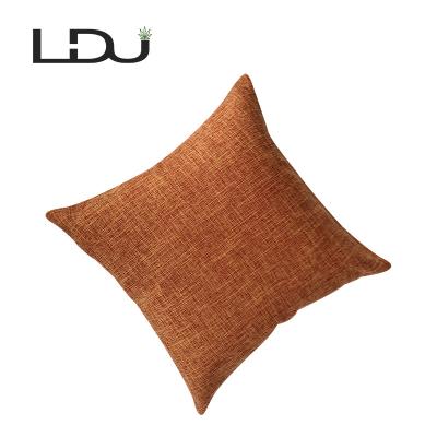 China Wholesale Popular Home Memory Orange Color Silk Pillow Case With Polyester Fiber Filled Insert Included for sale