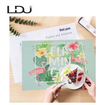 China Water Proof Sustainable Woven Dish Mat And Dining Table Placemat for sale