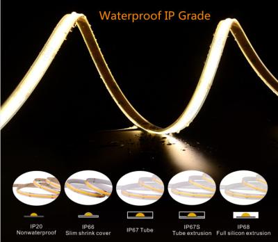 Cina La pannocchia di Ip67 Ip20 R90 528 ha condotto la luce leggera del nastro principale della pannocchia della striscia 12v 2700k 10mm 5m in vendita