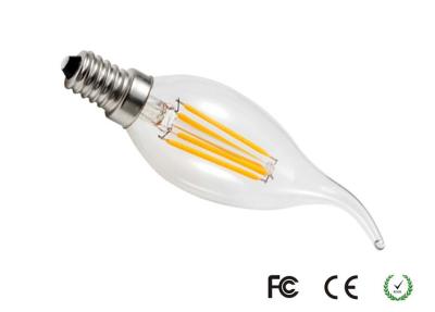 中国 ペンダント灯 105lm/w のためのサファイア E12S 5000K 4W LED のフィラメントの蝋燭の球根 販売のため