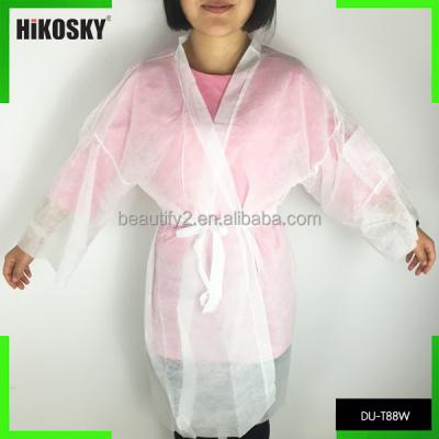 China Breathable One Time Clothes Disposable Kimono For Tanning Spa Beauty DU-T88W for sale