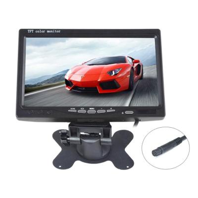 China Car DVD 7 Inch TFT-LCD Car Monitor 2 Video Input Car Rearview Headrest DVD Monitor VCR Stander for sale