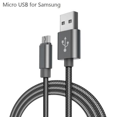 China OEM Durable Copper Cord Android mobile phone Nylon braided Fast Quick Charge Data USB Cable For Samsung Phone for sale