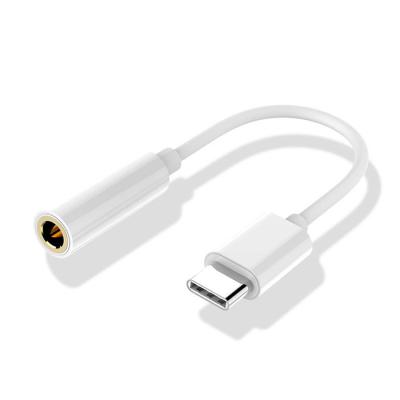 China TPE usb converter type c to 3.5mmDC audio aux headphone cable male type c Adapter otg for sale