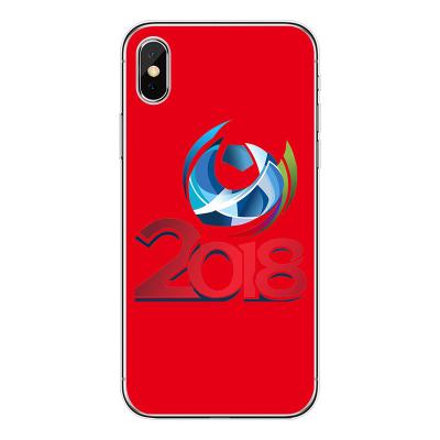 China 10PCS MOQ OEM/ODM World Cup Printing Phone Case For iPhone X 8 Plus Protector Mobile Cover Printed TPU Case for sale