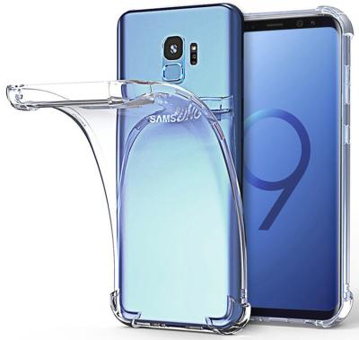 China Shockproof Transparent Silicone TPU Phone Cases For Samsung Galaxy S9 Plus Clear Back Cover for sale