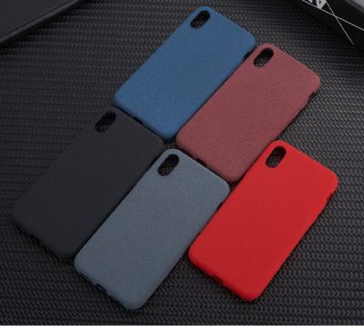 China 2018 colorful ceramic tile matt frosted soft rubber silicone tpu phone case for iphone x for sale