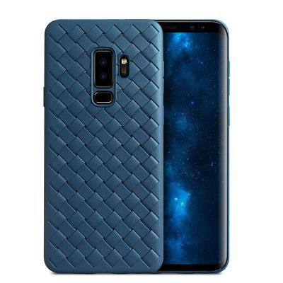 China Braided Grain Weave TPU Soft Breathable Phone Case For Samsung Galaxy S9 Plus Back Cover for sale