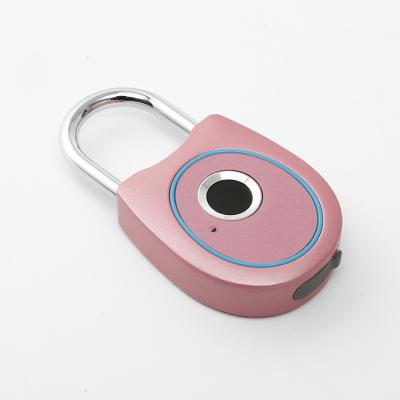 China Cabinet/School/Home/Office/Apartment Fingerprint Smart Padlock Blue Tooth Connect App Luggage Combination Lock Smart Padlock for sale