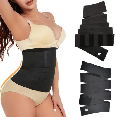 China Sporty Elastic Winding Girdle Amazon Girdle Postpartum Waist Belt Traceless Body Shaping Shapers for sale