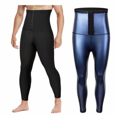 China Hot Sale Mens Sports Breathable Gaiters Sweat Tight Waist Shaping Fitness Training Yoga Breasted Pants for sale