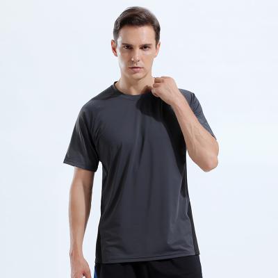 China Wholesale Men's Sports Anti-wrinkle Summer Leisure Outdoor Fitness Training Stretch Running T-shirt T-shirt for sale