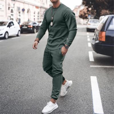 China Breathable Autumn Sets 2021 Men Jogger Set Logo Fashion Men's Two Piece Outfits Set for sale