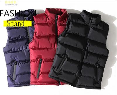 China Autumn And Winter Fashion Coat Men's Winter Vest Warm 100% Polyester Sleeveless Vest QUICK DRY for sale