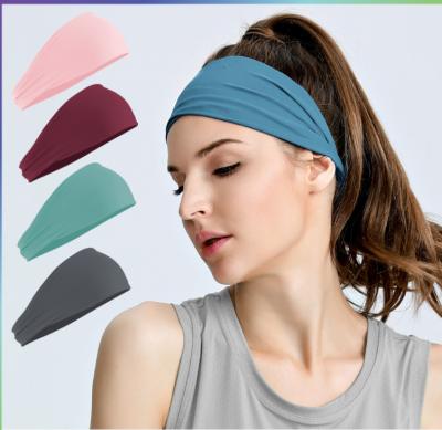 China Sporty Breathable Hair Restraint Yoga Exercise Sweat-Absorption Headband For Women for sale