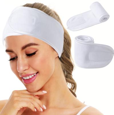 China OUYA sporty printed elastic makeup super soft double-sided thick thick headband for sale