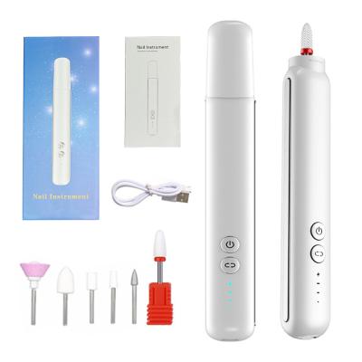 China USB Ceramic Portable Electric Nail Drill Grinding Machine Polishing and Removing Dead Skin Nail Polish Tool Manicure Tools for sale