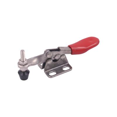 China SWEERIS Furniture Hardware Clamp GH-201ASS Stainless Steel Horizontal Toggle Clamp Quick Toggle Clamps Hand Clip Tool Holder Capacity 27KG for sale