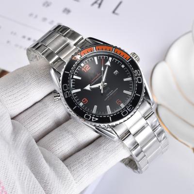 China Hot sale top famous brand men's quartz watches day/date fashion style men's watch stainless steel classic luxury leather strap wristwatch for sale