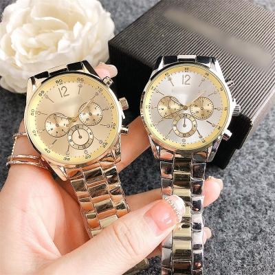 China Famous Brand Fashion Watches New Fashion M&K Women Men Watch Luxury Stainless Steel Designer Watch Famous Brand Watch Ladies Couples Quartz Watches Gifts for sale