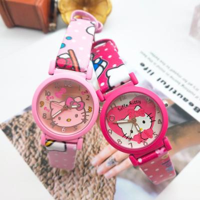 China New Children's Cartoon Hello Kitty Girl Quartz Watch Factory Direct Sales Cute Children's Watch for sale