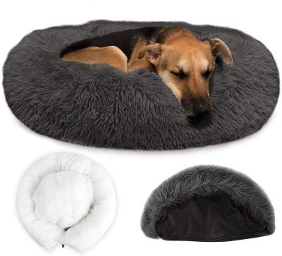 China Machine Washable Removable Blanket Soft Plush Dog Cat Cat Bed With Comfortable Sponge Non-slip Bottom for sale