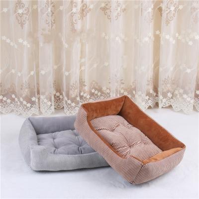 China Breathable Soothing Soft Washable Dog Pet Bed with Pet Cushion for Medium Large Dogs Sleeping at Home for sale