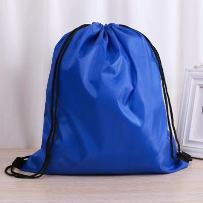 China Durable Promotional 420D Polyester Waterproof Drawstring Backpack Gym Bags Sports Drawstring Bags for sale