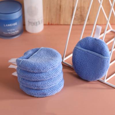 China Ultra Soft Four Layer Face Pads With Pocket White Reusable Microfiber Face Pads Eco Conscious Makeup Remover Pads for sale