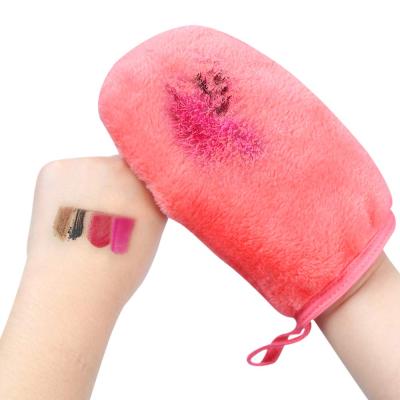 China Quick Dry High Quality Microfiber Gloves Makeup Remover Facial Cleansing Glove For Wholesales for sale