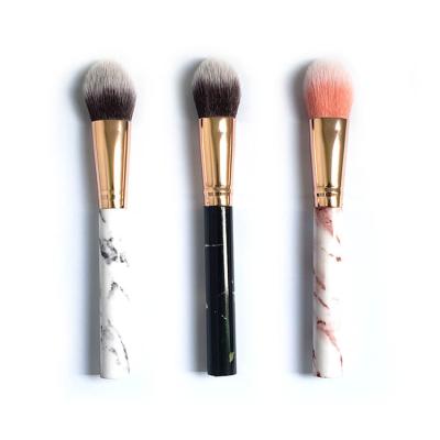 China Angular Blush 1pc Free Sample Marble Makeup Brush Makeup Brush Private Label Cosmetic Brush Wholesale for sale