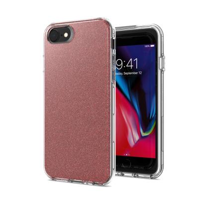 China Glitter Paper Inside 3 In 1 Bling Paper Girls Glitter Transparent Cell Phone Case For iPhone 6 7 8 Pro Max XS XR 11 for sale