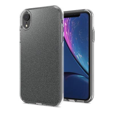 China Glitter Paper Inside Factory Wholesale Fashionable PC TPU Glitter Paper Mobile Phone Back Case For iphone X xs xr max for sale