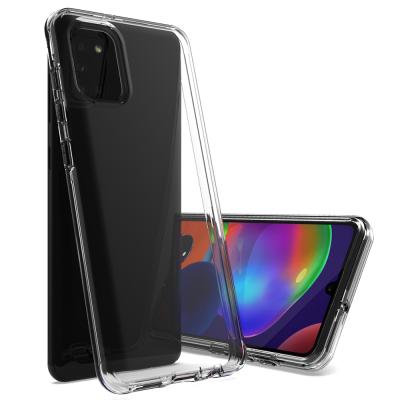 China Two-in-One Hot Selling Mobile TPU Back Cover Transparent PC 2 In 1 Clear Phone Case For Samsung S30 Ultra A02S A32 A12 for sale