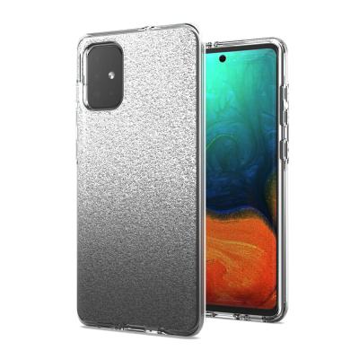 China With Shining Clear Sparkle New Phone Cases 2020 Gradient PC TPU Cover Phone Accessories For Samsung A71 for sale