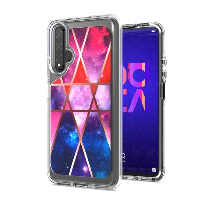 China IMD Design Back Cover Transparent Marble IMD Printed Custom Phone Case For Huawei nova 5T Y5P 2020 for sale