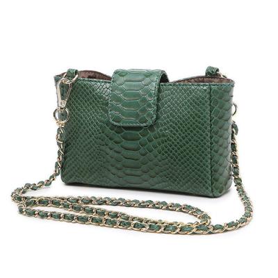 China Fashion Middle East hot sales python snake print designer cross - body bags woman bag 2021 mini bags for ladies for sale