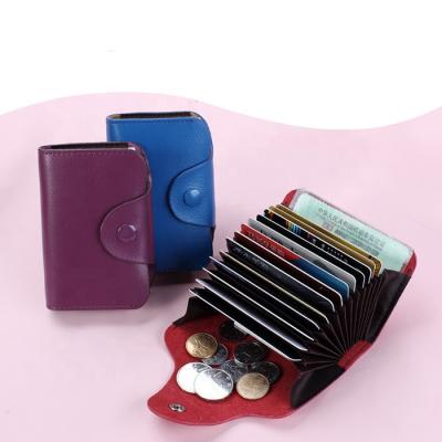 China New Short Coin Purse Sweet Lady Organ Card Holder Style Credit Card Cover for sale