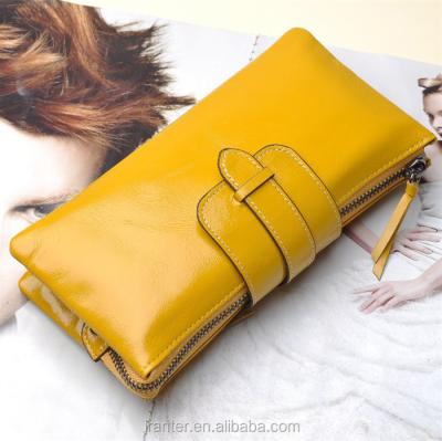 China New Wholesale Leisure/Fashion Design Women Genuine Cow Leather Wallet for sale