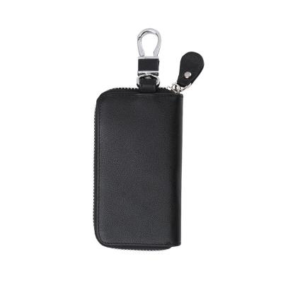 China High Quality Custom Key Case Multi-Function Zipper Bag Holder Car Key Holder Genuine Leather Wallet for sale