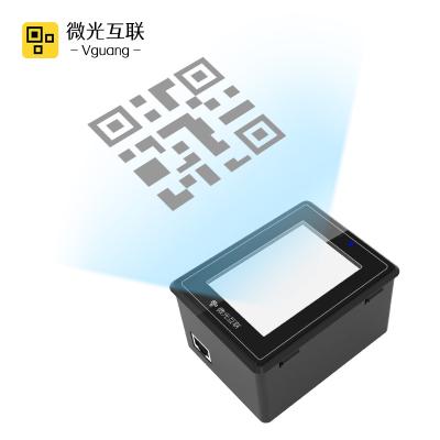 China PC+ABS+Tempered Glass Barcode Scanner TX400 Green Gateway can add NFC module, support swiping card, embedded qr code scanner for sale