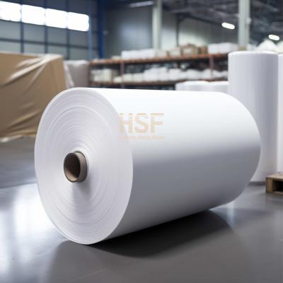 China Opaak witte 60 micron hoogdichte polyethyleenfilm voor verpakkingen Te koop