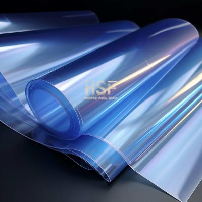 China Silicone Coated PET Release Film 36uM Light Blue Translucent for sale