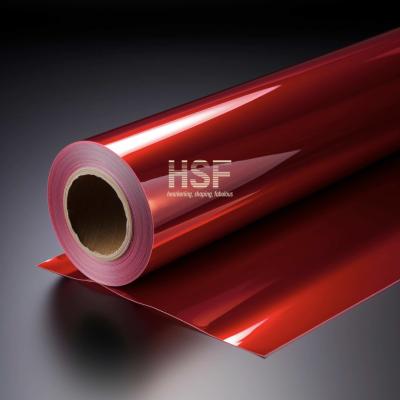 Cina 75um PET rosso fluorosilicone rilascio liner trasparente pet film in vendita