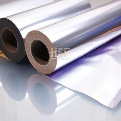 China 55um PET gelamineerde aluminiumfolie Breedte 1600 mm Voor voedselverpakkingen Te koop